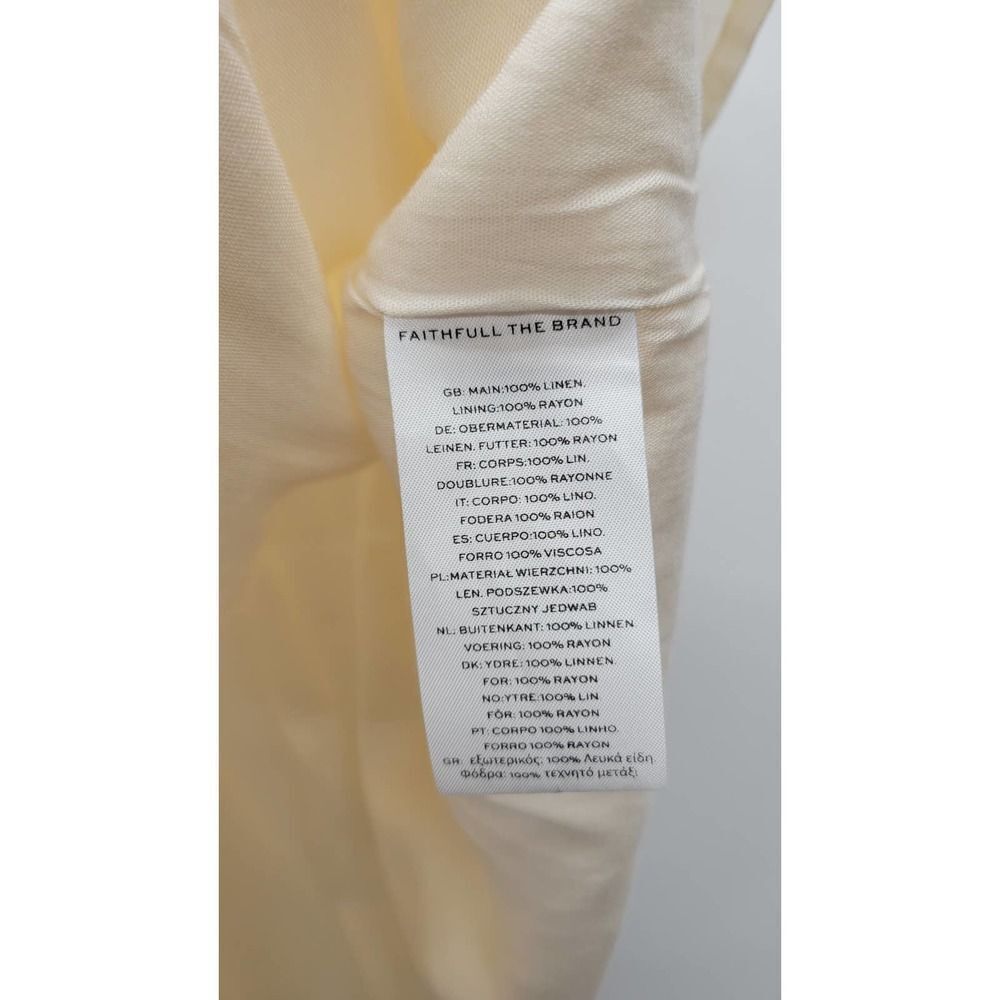 Faithfull the Brand Linen Cut-Out Mini Dress - Picture 3 of 6